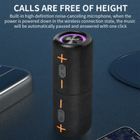 2in1 S10 Split Wireless Bluetooth Speaker 20W Powerful IPX6 HIFI Stereo Surround with RGB Light Aux TF Card for Outdoor Home