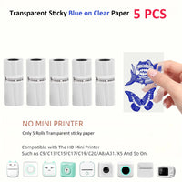 Mini Sticker Printer,Inkless Thermal Printer, Pocket Bluetooth Printer for Halloween Christmas Gift for Photo,Memo Impressora