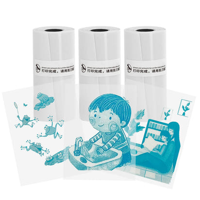 Mini Sticker Printer,Inkless Thermal Printer, Pocket Bluetooth Printer for Halloween Christmas Gift for Photo,Memo Impressora