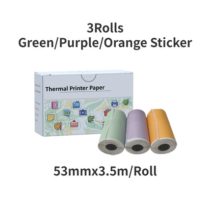 Mini Sticker Printer,Inkless Thermal Printer, Pocket Bluetooth Printer for Halloween Christmas Gift for Photo,Memo Impressora